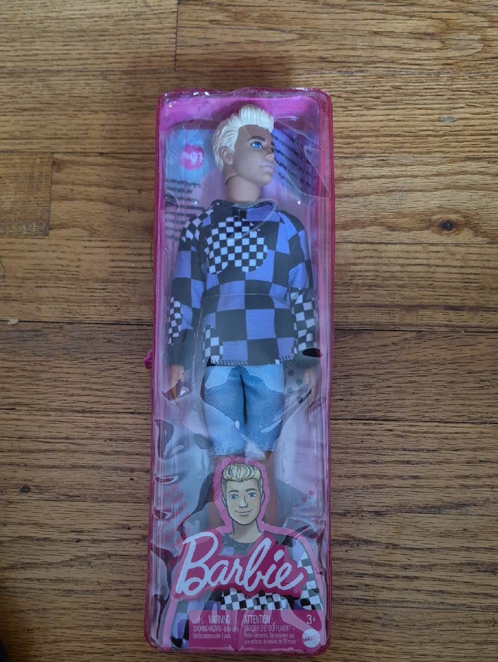 Barbie Blonde Doll in Blue Checkered Outfit - Barbie Brand New